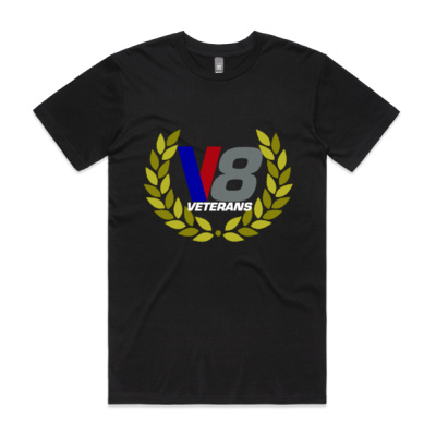 V8 Veterans Black T-Shirt Thumbnail