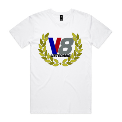 V8 Veterans White T-Shirt Thumbnail